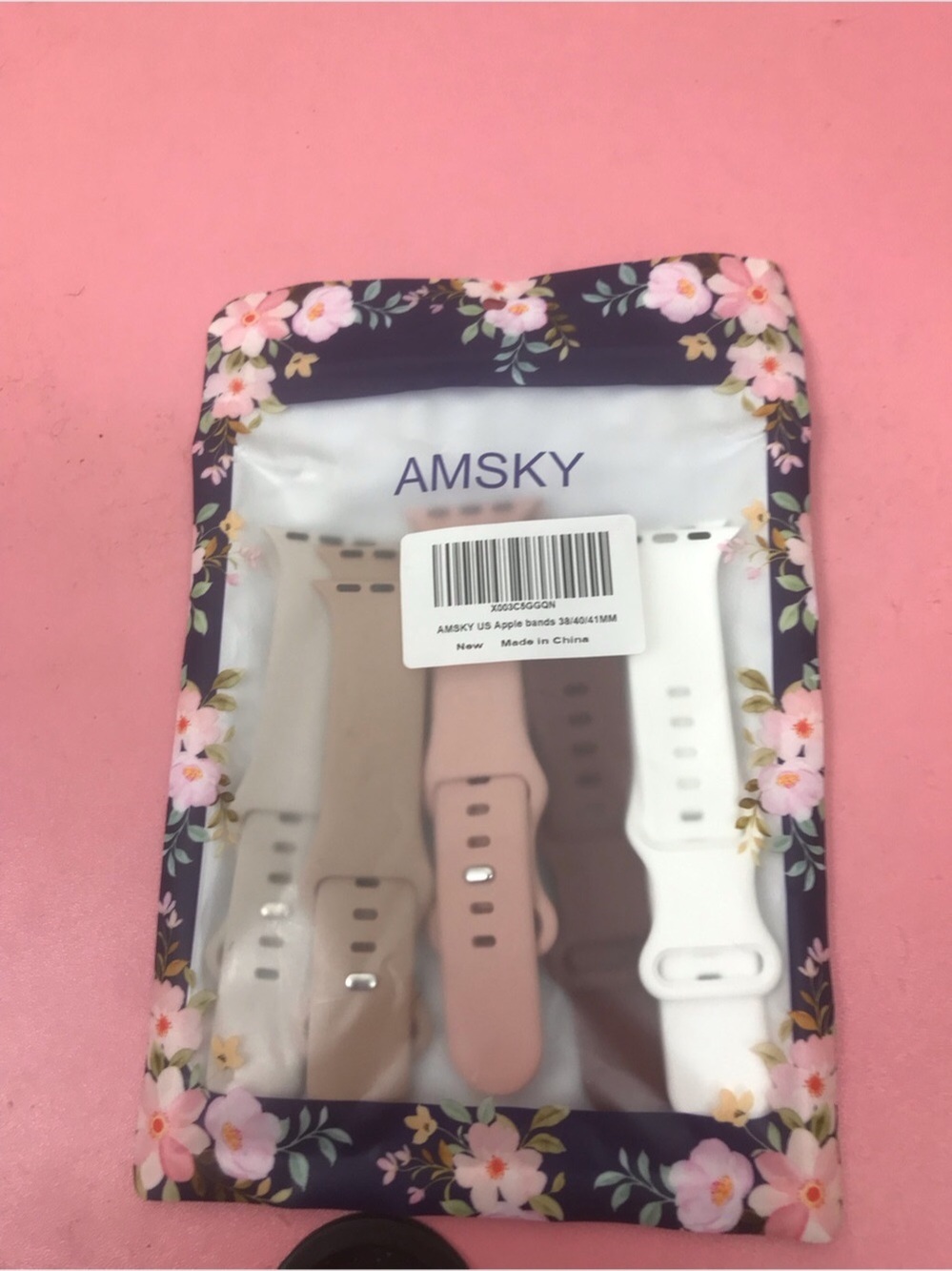 AMSKY Apple Watch bands 38/40/41MM 5-Pack Floral NWT